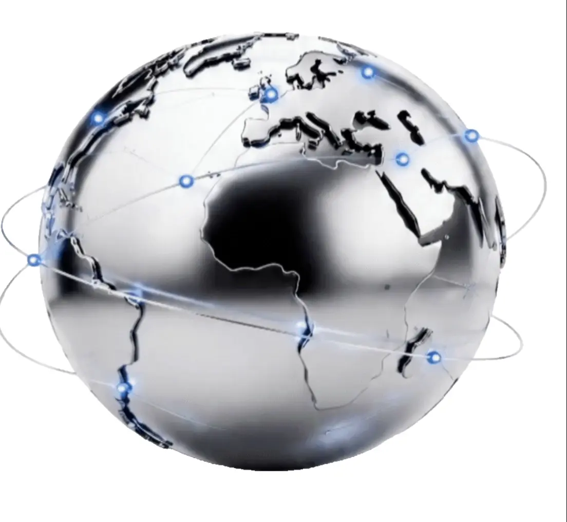 Global payments globe animation